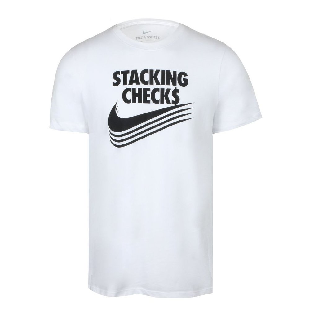 Nike "Stacking Checks" T-shirts (Lot of 2). Brand New. Mens Size: Medium - Picture 5 of 5